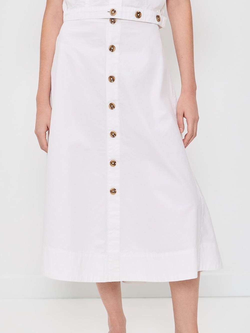 NWT DL1961 White Poplin Peonie Skirt 28 Shopbop